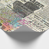 Vintage Zeitungswerbung Geschenkpapier (Ecke)