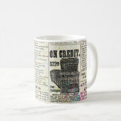 Vintage Zeitungswerbung Kaffeetasse (VorderseiteRechts)