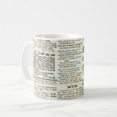 Vintage Zeitungswerbung Kaffeetasse (Vorderseite Links)