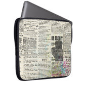 Vintage Zeitungswerbung Laptopschutzhülle (Vorne Rechts)