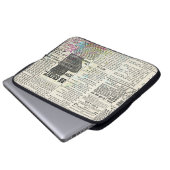 Vintage Zeitungswerbung Laptopschutzhülle (Vorne Knopf)