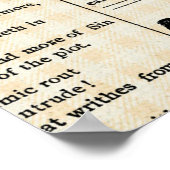 Vintage Zeitungswerbung Poster (Ecke)