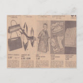 Vintage Zeitungswerbung Postkarte (Vorderseite)