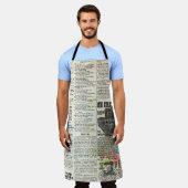 Vintage Zeitungswerbung Schürze (Getragen)