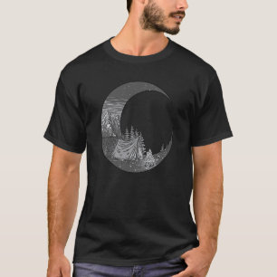 Vintage-Zelt beim Bergcampen im Freien T-Shirt