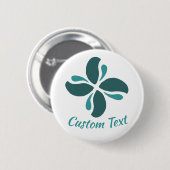 Vintage Zen Echo Cool Tide und Terrakotta Button (Vorne & Hinten)
