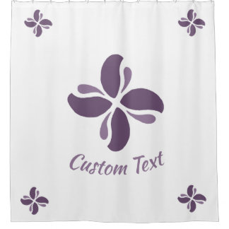 Vintage Zen Echo Lila Kuss Duschvorhang