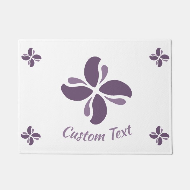 Vintage Zen Echo Lilac Kiss Fußmatte (Vorderseite)