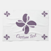 Vintage Zen Echo Lilac Kiss Geschirrtuch (Horizontal)