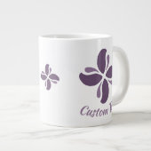 Vintage Zen Echo Lilac Kiss Jumbo-Tasse (Vorderseite Rechts)