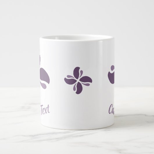 Vintage Zen Echo Lilac Kiss Jumbo-Tasse (Vorderseite)