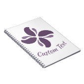 Vintage Zen Echo Lilac Kiss Notizblock (Rechte Seite)