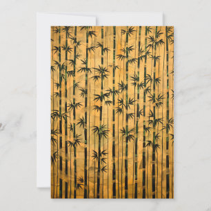 Vintage Zen Wald Bambus Feiertagskarte
