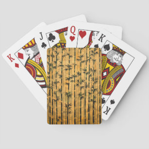 Vintage-Zen-Wald-Bambus Spielkarten
