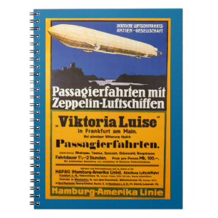 Vintage Zeppelin Viktoria Luise Notizblock