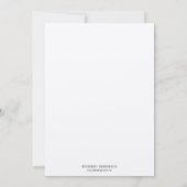 Vintage Zerfallsreste grüne Blätter rahmen monogra Einladung (Rückseite)