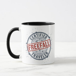 Vintage-Zertifizierter-Freefall-Reisender-Grunge-S Tasse
