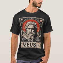 Vintage-Zeus-Porträt | Griechische Weisheitsgott-K