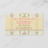 Vintage Zickzack Visitenkarte (Rückseite)