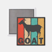 Vintage Ziege Lover Retro Style Ziege Magnet (Vorderseite/Rückseite)