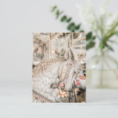 Vintage Ziege Postkarte (Stehend Vorderseite)