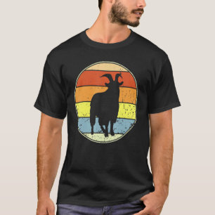 Vintage Ziege Retro Ziege Silhouette Tiere 70er 80 T-Shirt