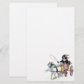 Vintage Ziege und Buggy Briefpapier (Vorne/Hinten)