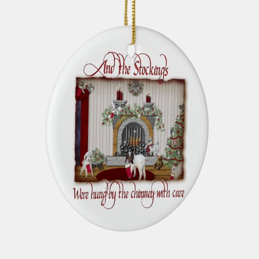 Vintage Ziege Weihnachtsschmuck (Rechts)