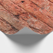 Vintage Ziegelwand mit einigen Steinen, Backstein  Geschenkpapier (Ecke)