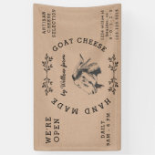 Vintage Ziegenmilch Banner (Vertikal)