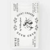 Vintage Ziegenmilch Banner (Vertikal)