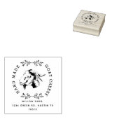 Vintage Ziegenmilcherzeugnisse Rücksendeadresse Br Gummistempel (Stempel)