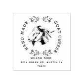 Vintage Ziegenmilcherzeugnisse Rücksendeadresse Br Gummistempel (Prägung)