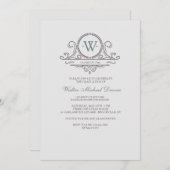 Vintage Zierarbeit 4 Einladung (Vorne/Hinten)