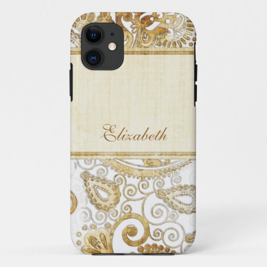 Vintage Zierflora 5 Case-Mate iPhone Hülle (Rückseite)