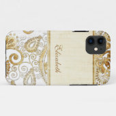 Vintage Zierflora 5 Case-Mate iPhone Hülle (Rückseite (Horizontal))