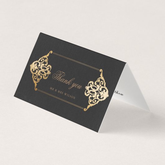 Vintage Ziergegenstände Imitate Goldfolie Danke Ka (Vorderseite)