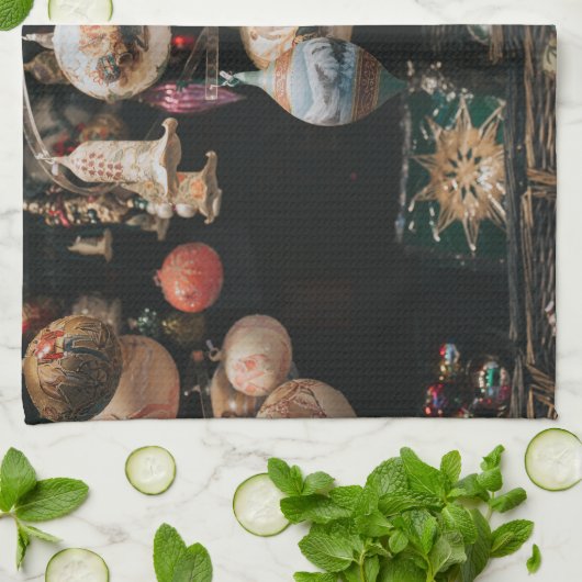 Vintage Zierküche Geschirrtuch (Gefaltet)