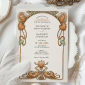 Vintage Zierrahmen-Hochzeit Einladung