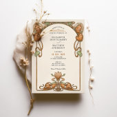 Vintage Zierrahmen-Hochzeit Einladung