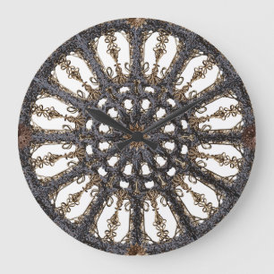 Vintage Zieruhr im gotischen Stil Große Wanduhr