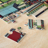 Vintage Zig-zag-Reisen Puzzle (Seite)