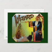 Vintage Zigar-Label-Kunst, Zauberkunst mit schwarz Postkarte (Vorne/Hinten)