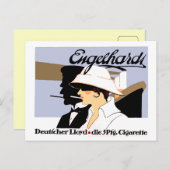 Vintage Zigaretten und Versandhandelsmarken Postkarte (Vorne/Hinten)