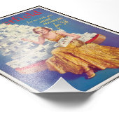 Vintage Zigarettenwerbung 1937 Fotodruck (Ecke)