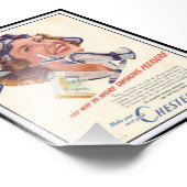 Vintage Zigarettenwerbung 1940 Fotodruck (Ecke)