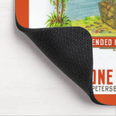 Vintage Zigarre grafisches Tampa Jewels Mousepad (Ecke)