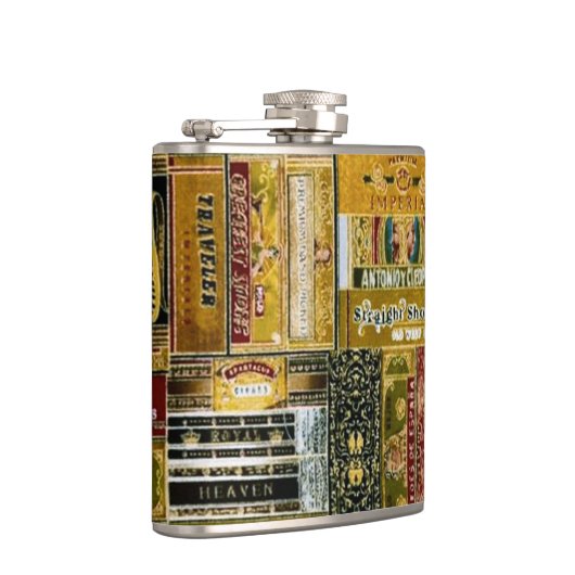 Vintage Zigarrenboxen Flachmann (Rechts)