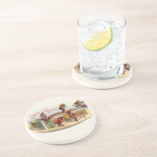 Vintage Zigarrenboxen Getränkeuntersetzer (Seite)