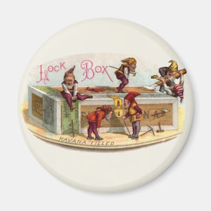 Vintage Zigarrenboxen Magnet